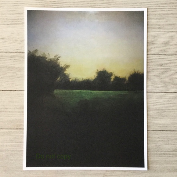 Original large oil painting landscape print - Picture 2 of 2